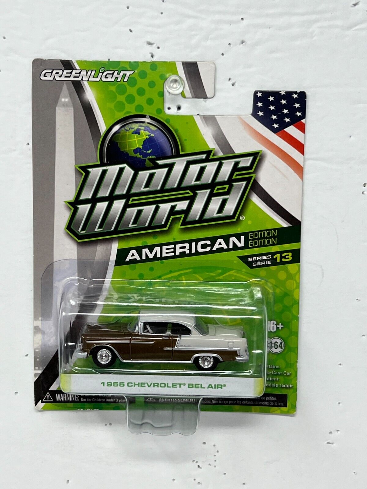 Greenlight Motor World American 1955 Chevrolet Bel Air 1:64 Diecast