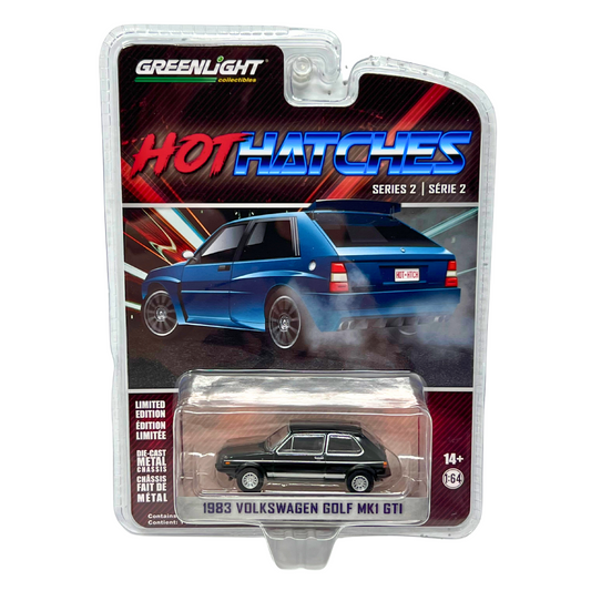 Greenlight Hot Hatches 1983 Volkswagen Golf MK1 GTI 1:64 Diecast