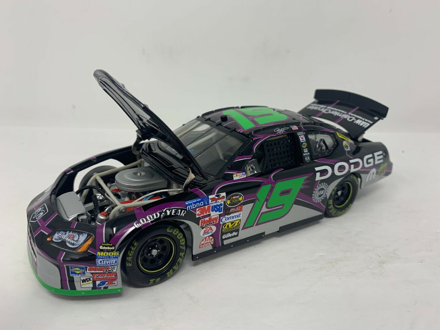 Action Nascar #19 Jeremy Mayfield Mountain Dew Pitch Black Charger 1:24 Diecast