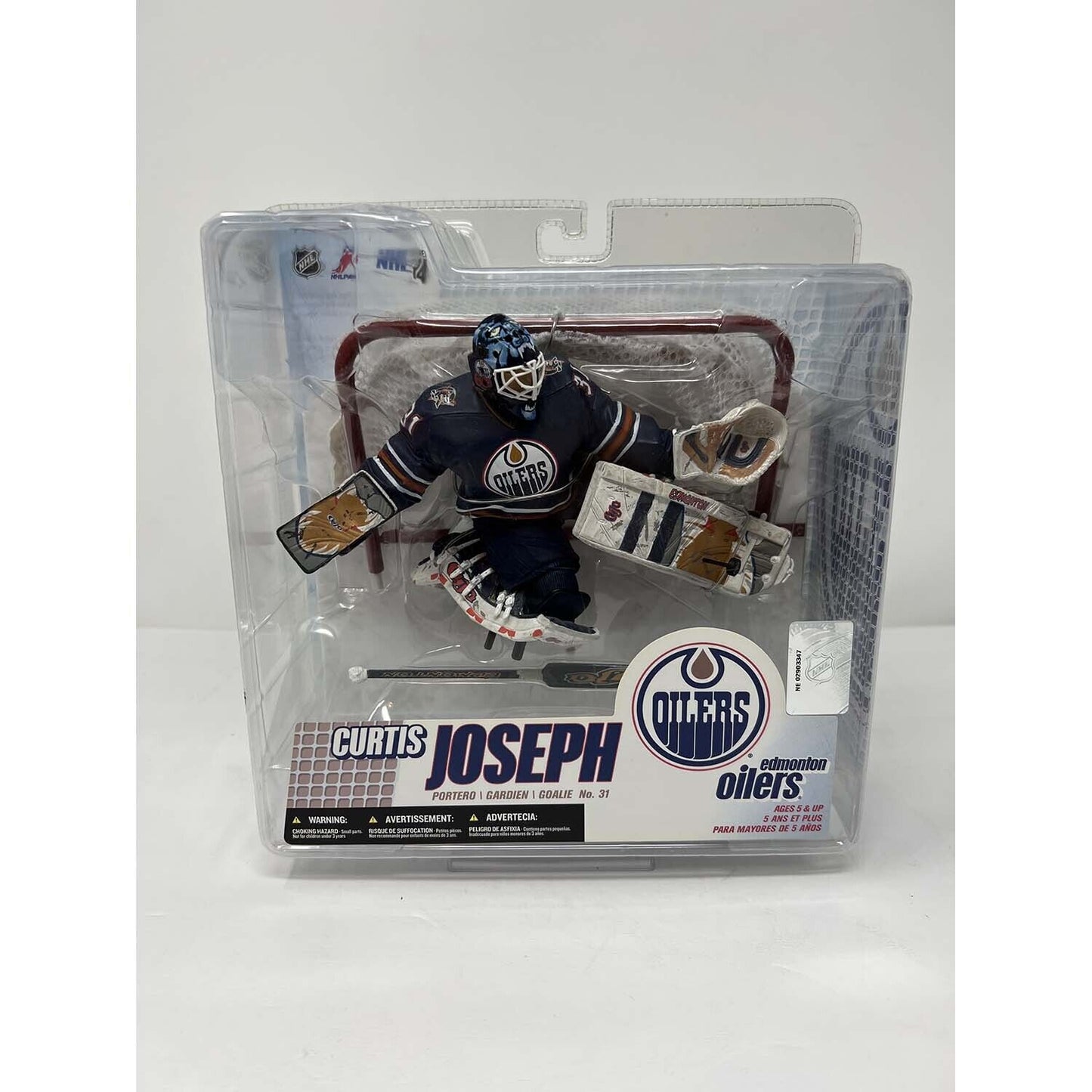 McFarlane NHL Curtis Joseph Edmonton Oilers Blue Jersey Series 14  Figure