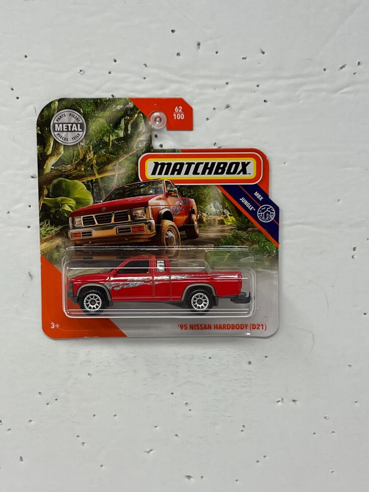 Matchbox MBX Jungle 1995 Nissan Hardbody (D21) JDM 1:64 Diecast Red Short Card