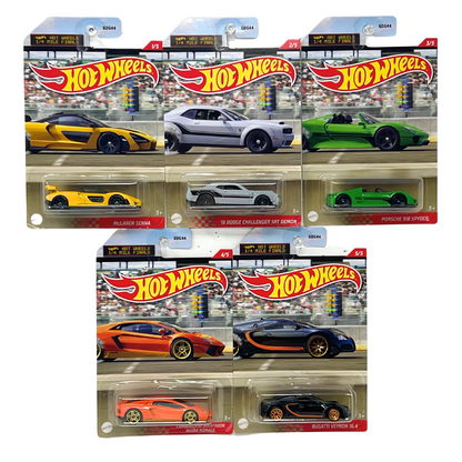 Hot Wheels 1/4 Mile Finals Walmart Exclusive 1:64 Diecast Complete Set of 5