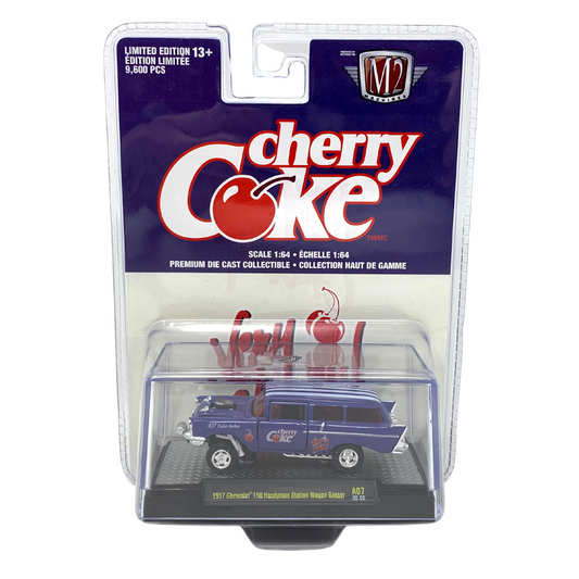 M2 Machines Cherry Coke 1957 Chevrolet 150 Handyman Wagon 1:64 Diecast