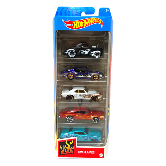 Hot Wheels 2021 HW Flames 5 Pack 1:64 Diecast