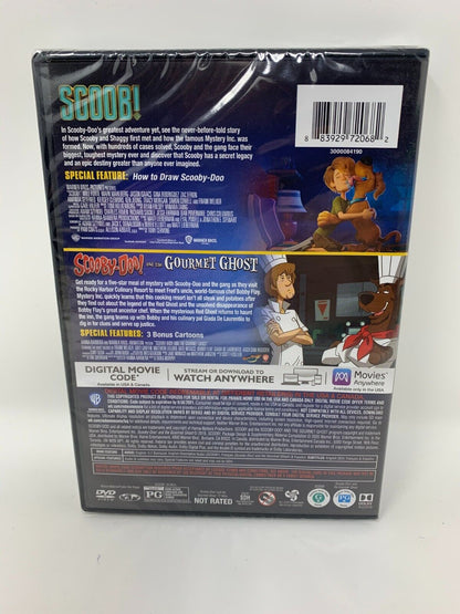 Scoob! 2-Film Collection Scooby-Doo! & Gourmet Ghost (DVD, 2020) Sealed!!!