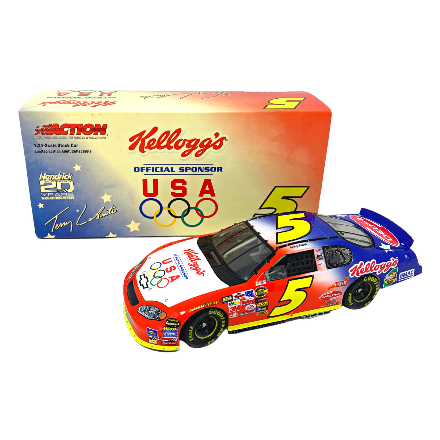 Action Nascar #5 Terry Labonte Kellogg's U.S. Olympics Monte Carlo 1:24 Diecast