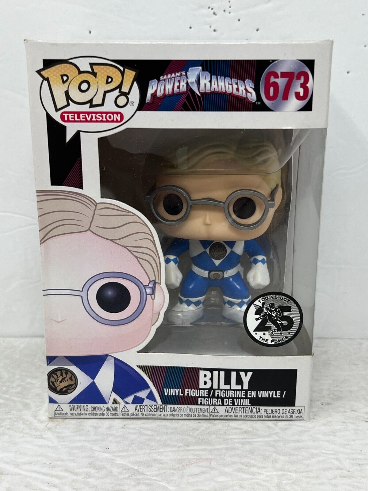 Funko Pop! Television Power Rangers #673 Billy Blue Ranger Vinyl Figure Vaulted