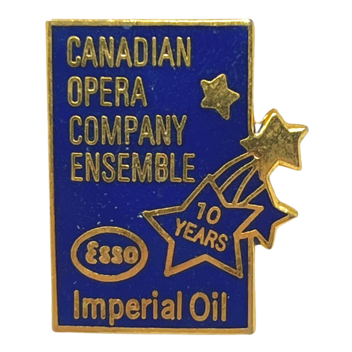 Esso Imperial Oil Canadian Opera Company Ensemble 10 Years Gas & Oil Lapel Pin