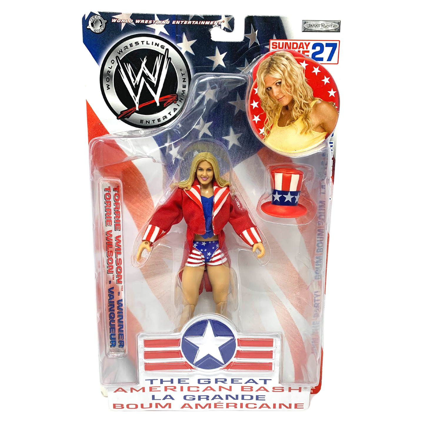 WWE Torrie Wilson The Great American Bash Wrestling Action Figure Jakks Pacific