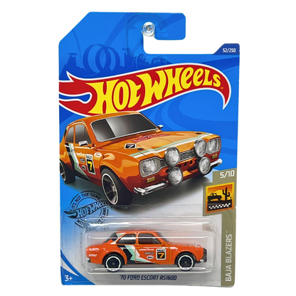 Hot Wheels Baja Blazers '70 Ford Escort RS1600 1:64 Diecast