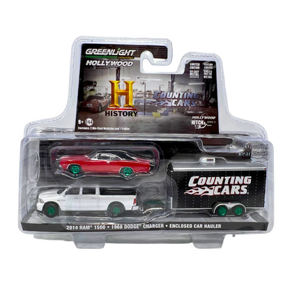 Greenlight Hollywood Hitch & Tow Counting Cars Green Machine Ram & Charger 1:64