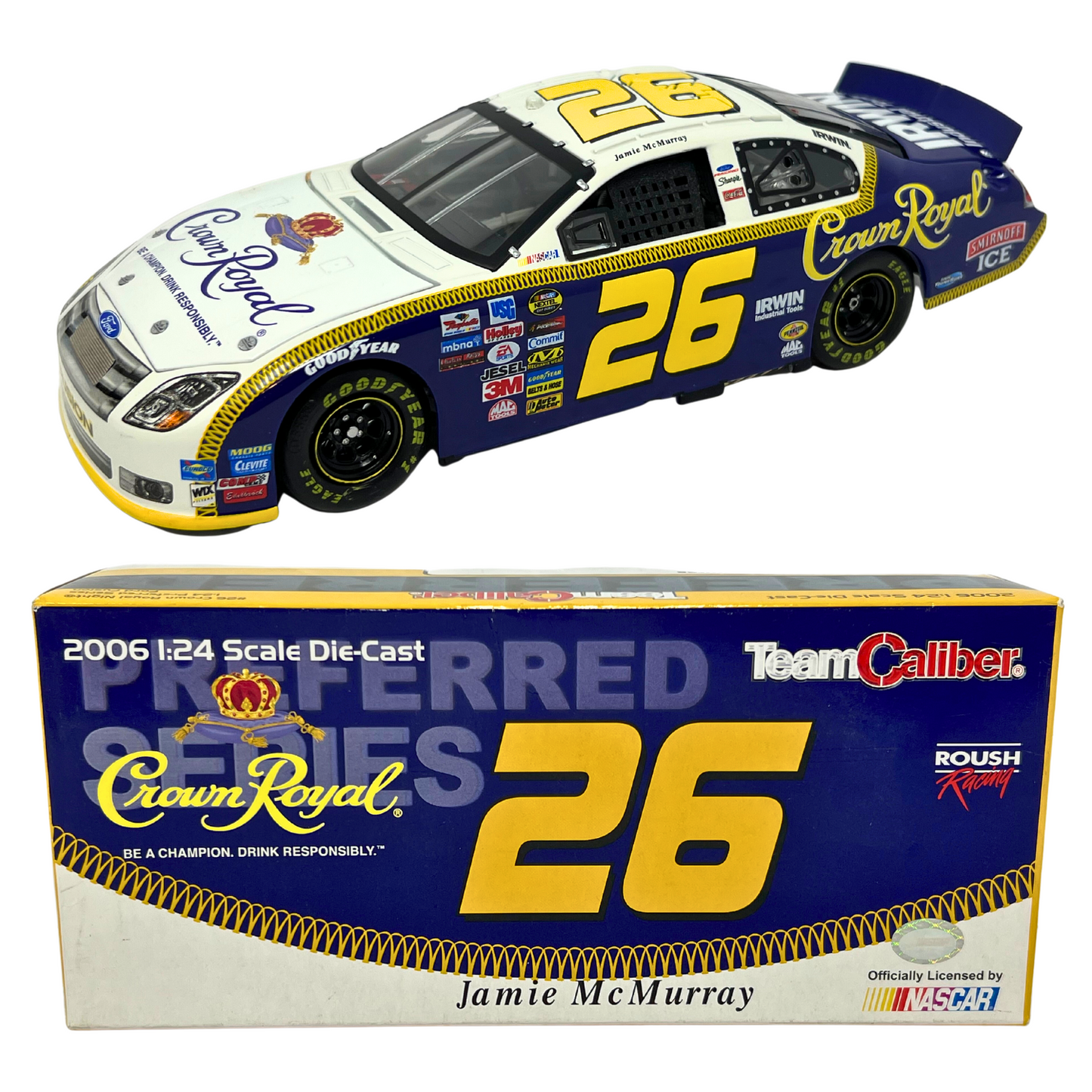 Team Caliber Preferred Nascar #42 Jamie McMurray Crown Royal Night 1:24 Diecast