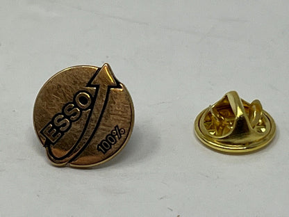 Esso 100% Gas & Oil Lapel Pin 1/10 10K Gold