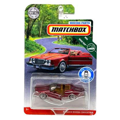 Matchbox Moving Parts MBX Road Trip '83 Buick Riviera Convertible 1:64 Diecast