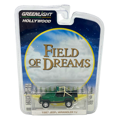 Greenlight Hollywood 1987 Jeep Wrangler YJ Green Machine 1:64 Diecast