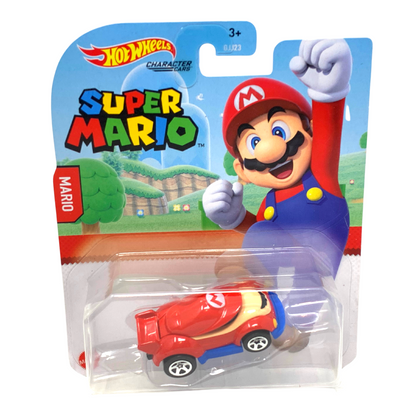 Hot Wheels Super Mario Character Cars Mario 1:64 Diecast