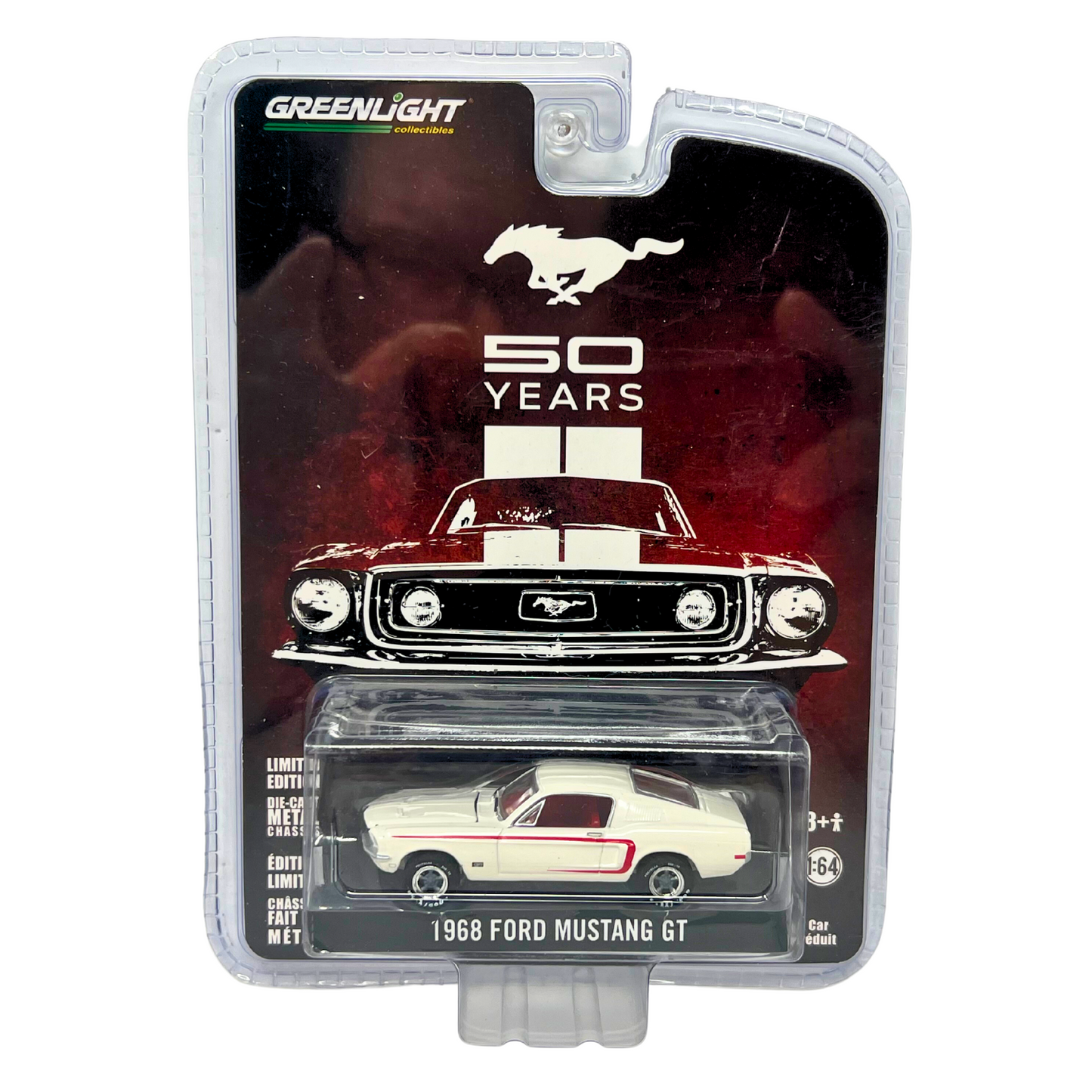 Greenlight Mustang 50 Years 1968 Ford Mustang GT 1:64 Diecast