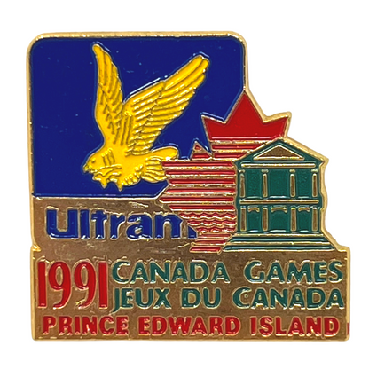 Ultramar 1991 Canada Games Prince Edward Island Olympics Lapel Pin