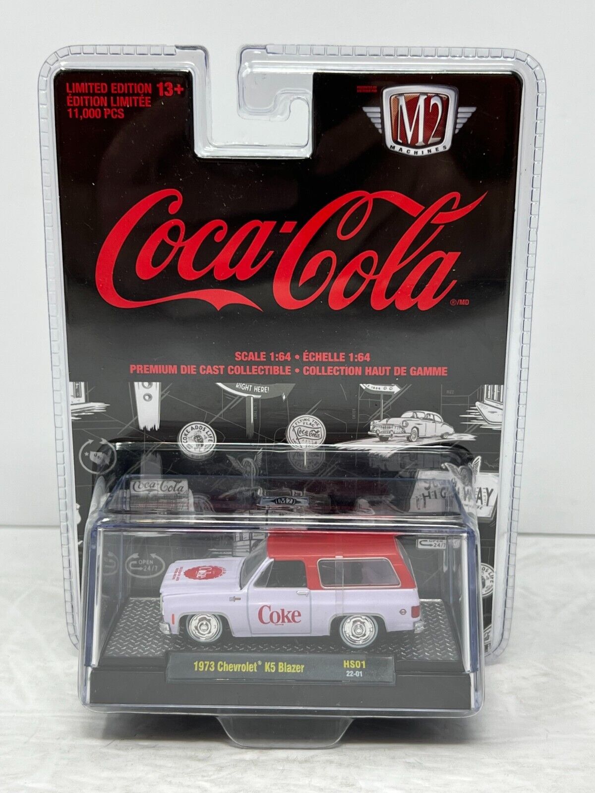 M2 Machines Coca-Cola 1973 Chevrolet K5 Blazer HS01 1:64 Diecast