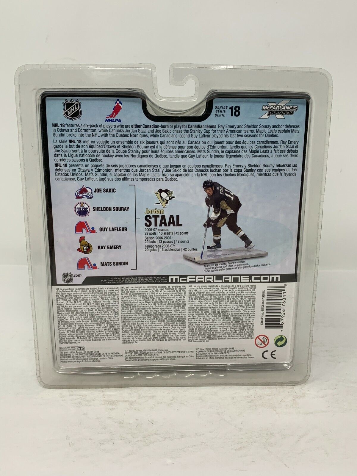 Mcfarlane NHL Jordan Staal Pittsburgh Penguins Chase Series 18 Figure