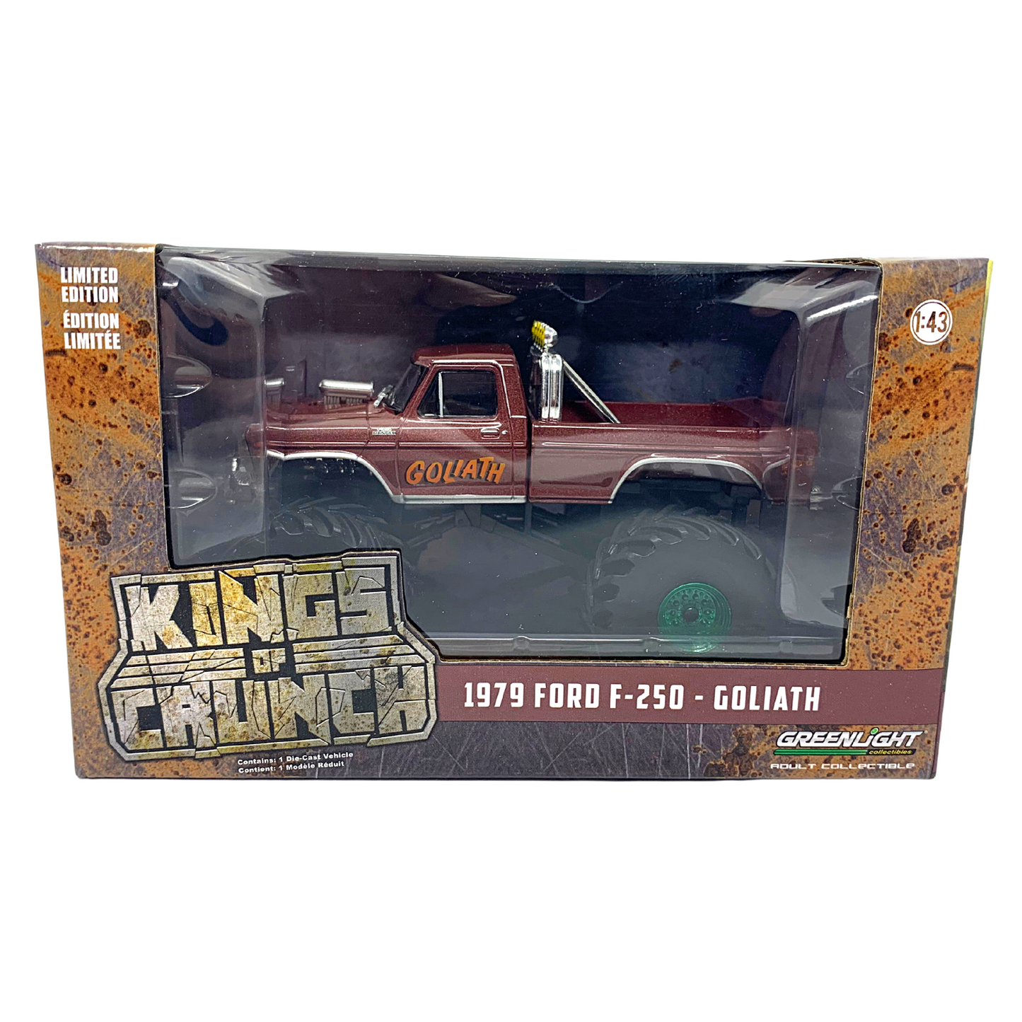 Greenlight Kings of Crunch 1979 Ford F-250 Goliath Green Machine 1:43 Diecast