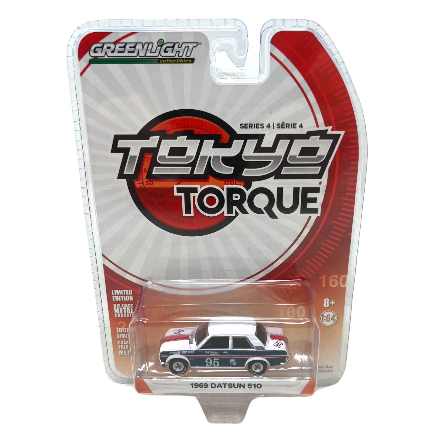 Greenlight Tokyo Torque Series 4 1969 Datsun 510 1:64 Diecast