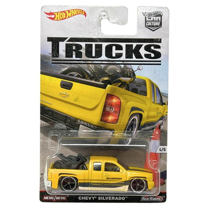 Hot Wheels Trucks Chevy Silverado Real Riders 1:64 Diecast