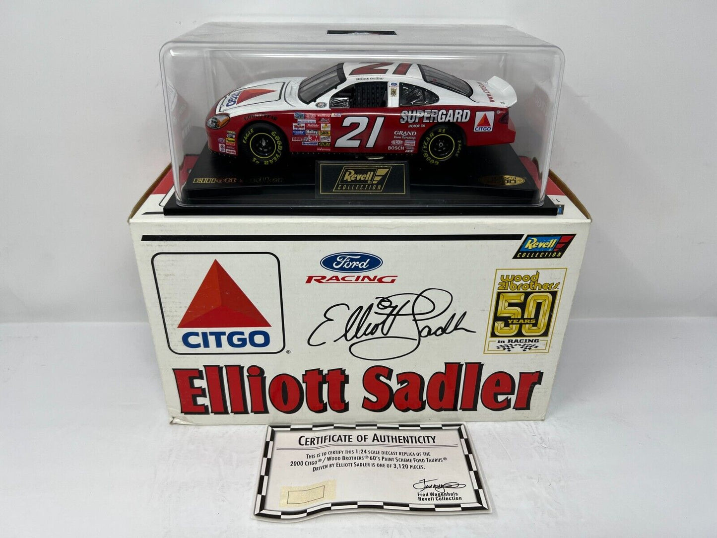 Revell Nascar #21 Elliott Sadler Citgo Wood Brothers Ford Taurus 1:24 Diecast