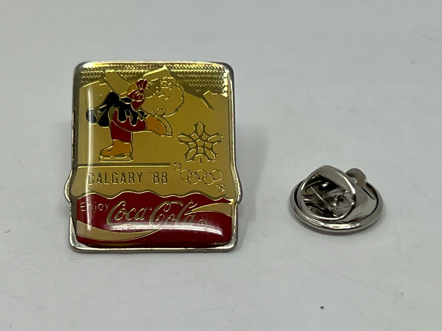 Coca Cola 1988 Calgary Winter Olympic Games (Skating) Olympics Lapel Pin