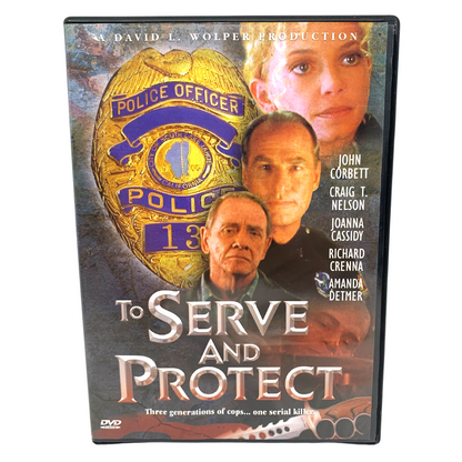 To Serve And Protect (DVD, 2003) Craig T. Nelson Crime Drama Good Condition!!!