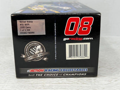 Action Nascar #55 Michael Waltrip NAPA 2008 Camry 1:24 Diecast AUTOGRAPHED