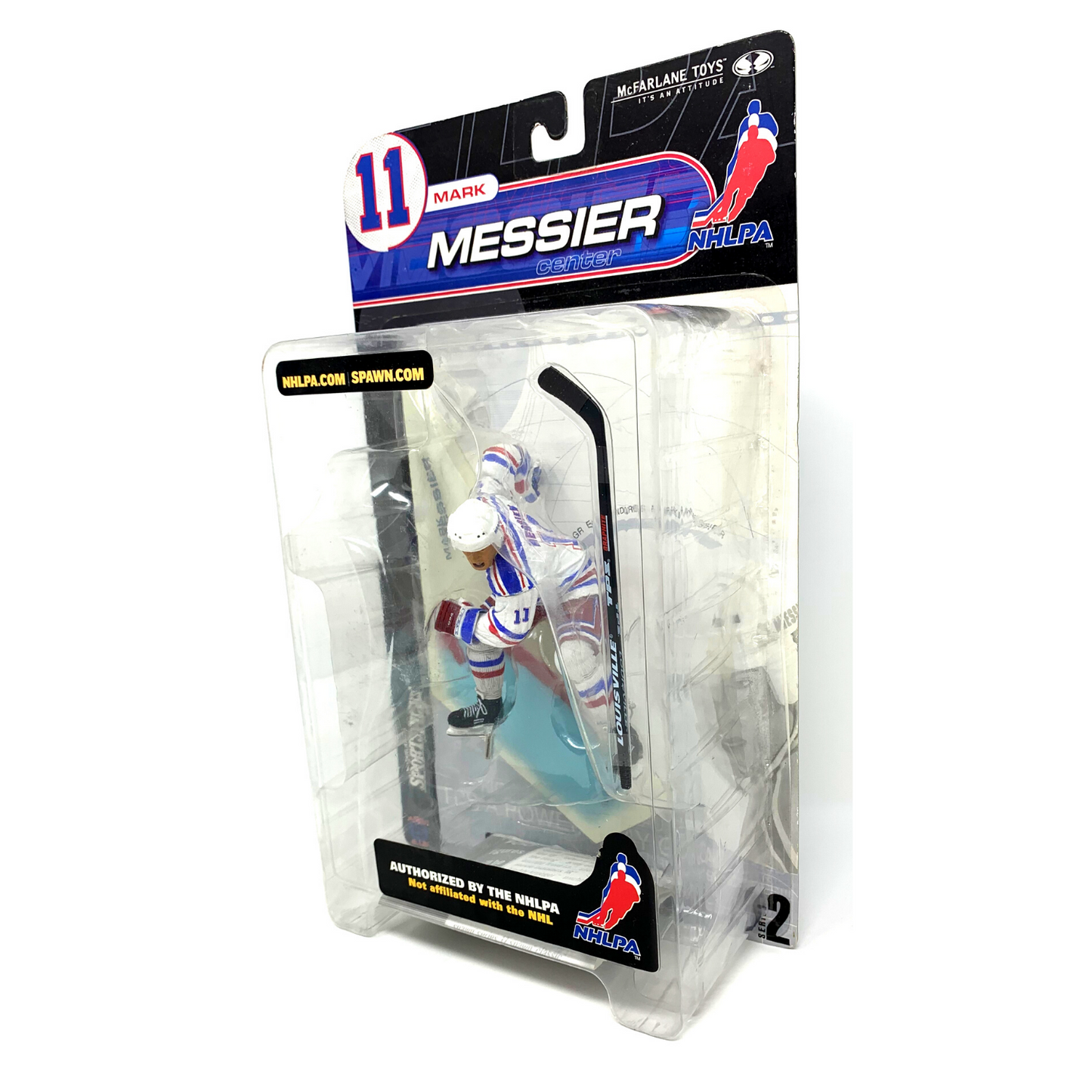 Mcfarlane NHL Mark Messier New York Rangers Series 2 NHLPA Logo Jersey Figure