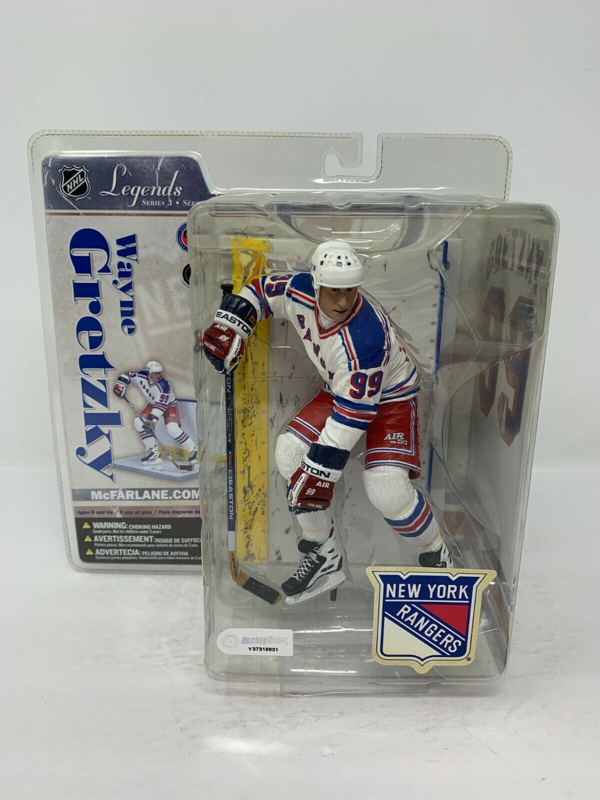 Mcfarlane NHL Wayne Gretzky New York Rangers Legends Series 3 Figure