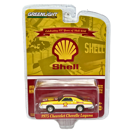 Greenlight Shell 1975 Chevrolet Chevelle Laguna 1:64 Diecast
