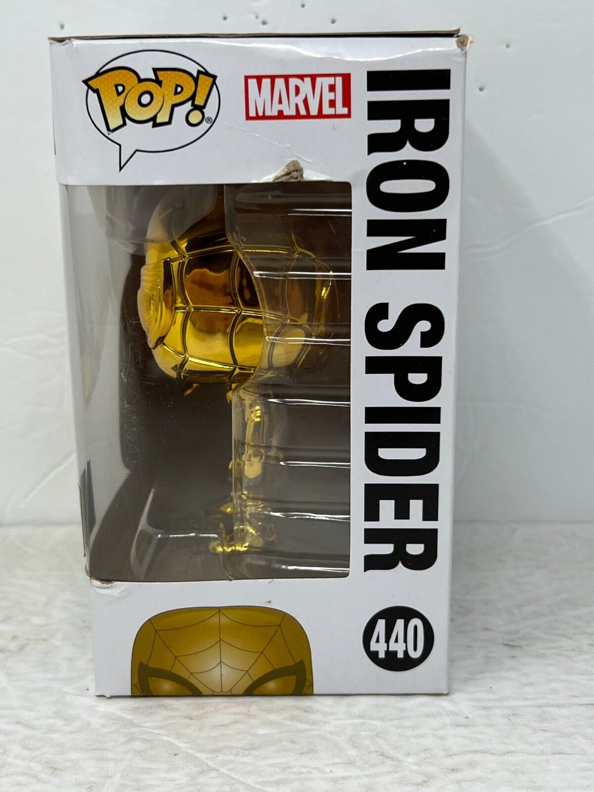 Funko Pop! Marvel Studios #440 Iron Spider Gold Chrome Bobble-Head Vaulted