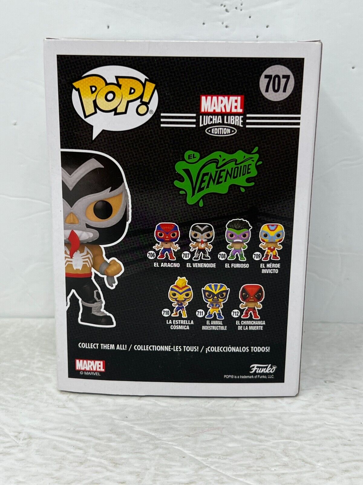 Funko Pop! Marvel Lucha Libre #707 El Venenoide Bobble-Head