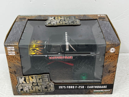 Greenlight Kings of Crunch 1975 Ford F-250 Earthquake GREEN MACHINE 1:43 Diecast