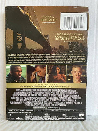 Power Season 1 (DVD, 2014) Starz TV Series Boxset Omari Hardwick Good Condition!