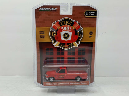 Greenlight Fire & Rescue 1992 Ford F-350 Massachusets Forestry 1:64 Diecast