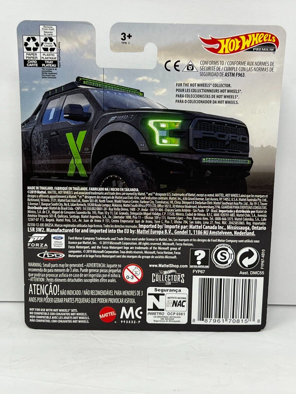 Hot Wheels Premium Forza Motorsport '17 Ford F-150 Raptor 1:64 Diecast