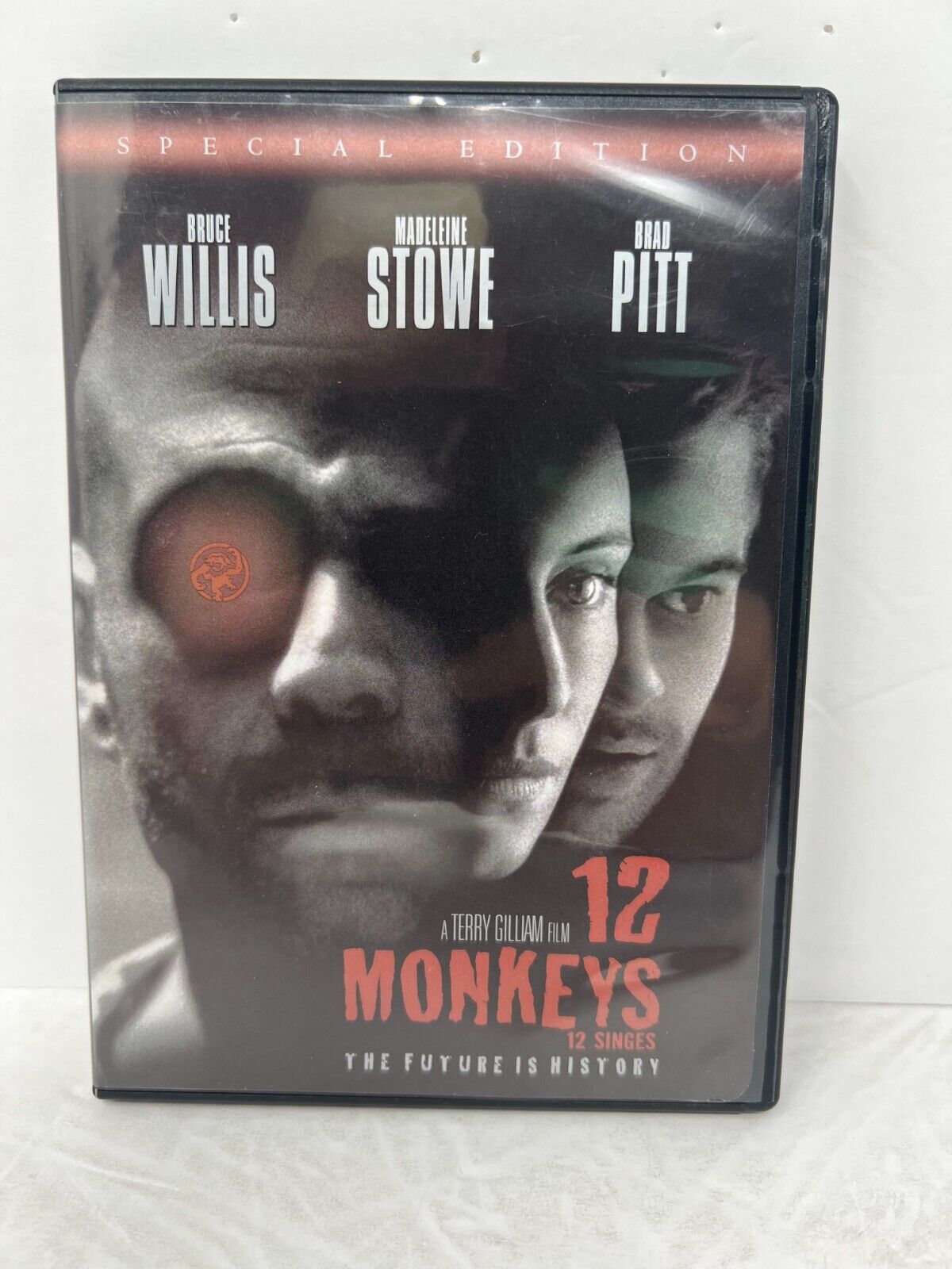 12 Monkeys (DVD, 2005) Bruce Willis Brad Pitt Thriller Good Condition!!!