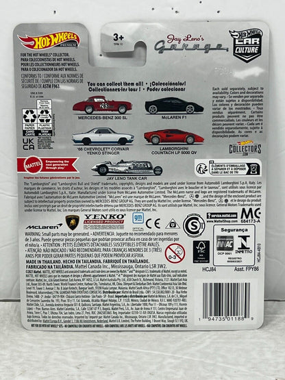 Hot Wheels Premium Jay Leno's Garage 66 Chevy Corvair Yenko Stinger 1:64 Diecast