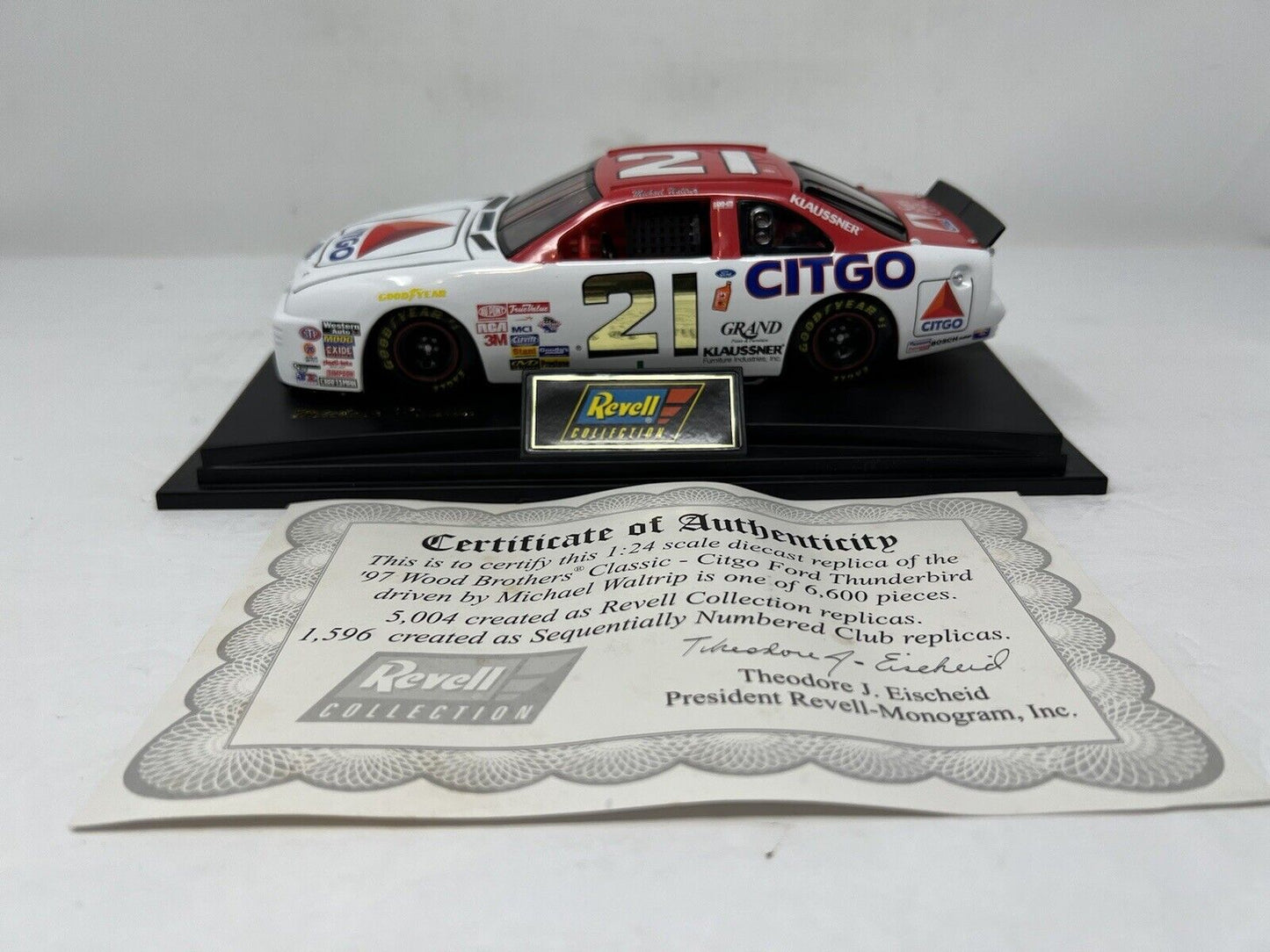 Revell Nascar #21 Michael Waltrip Citgo Wood Brothers 1997 Ford 1:64 Diecast