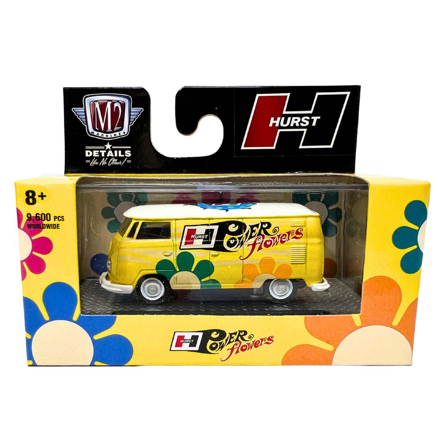 M2 Machines Hurst Power Flowers 1960 VW Delivery Van S47 1:64 Diecast