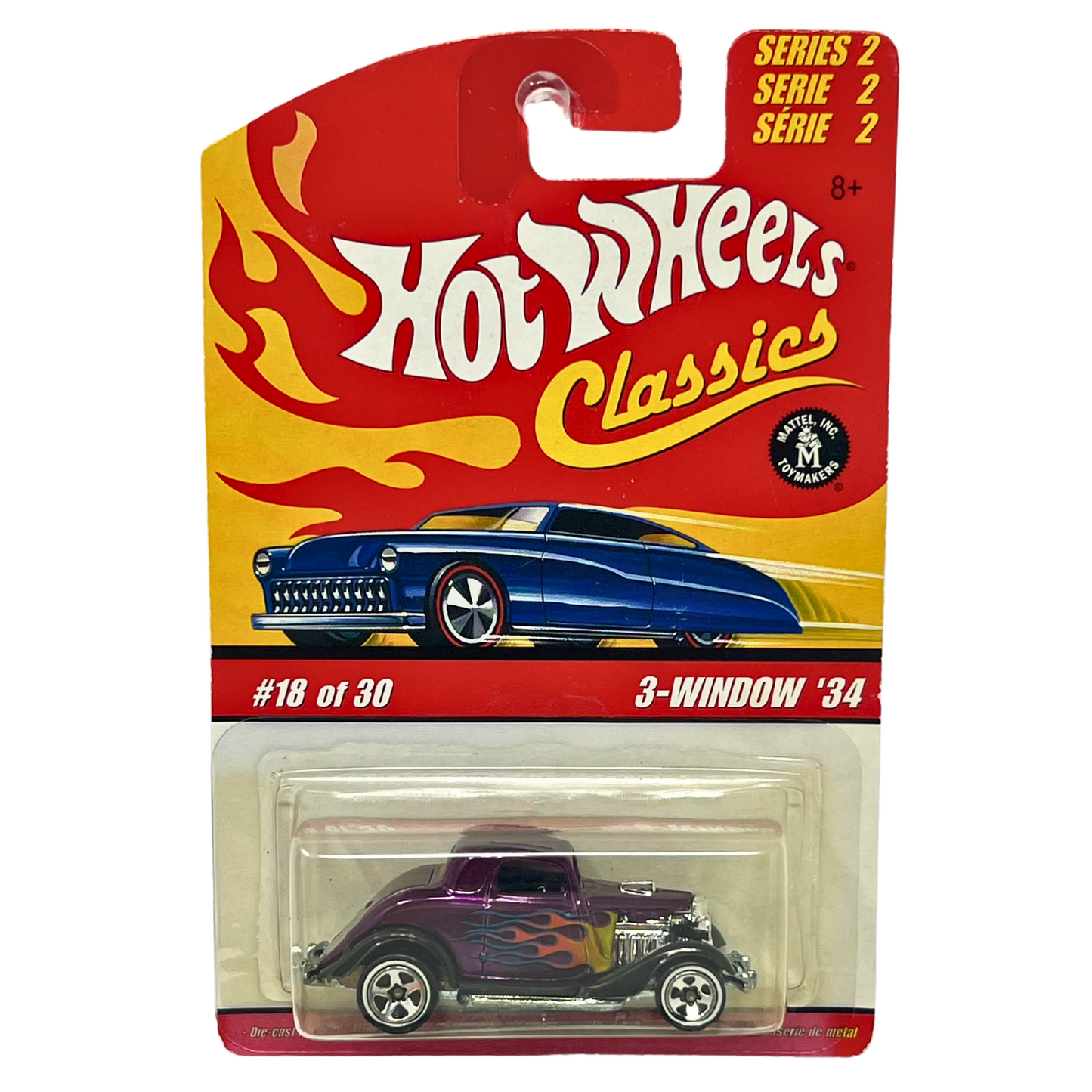Hot Wheels Classics Series 2 3-Window 1934 Muscle Car 1:64 Diecast