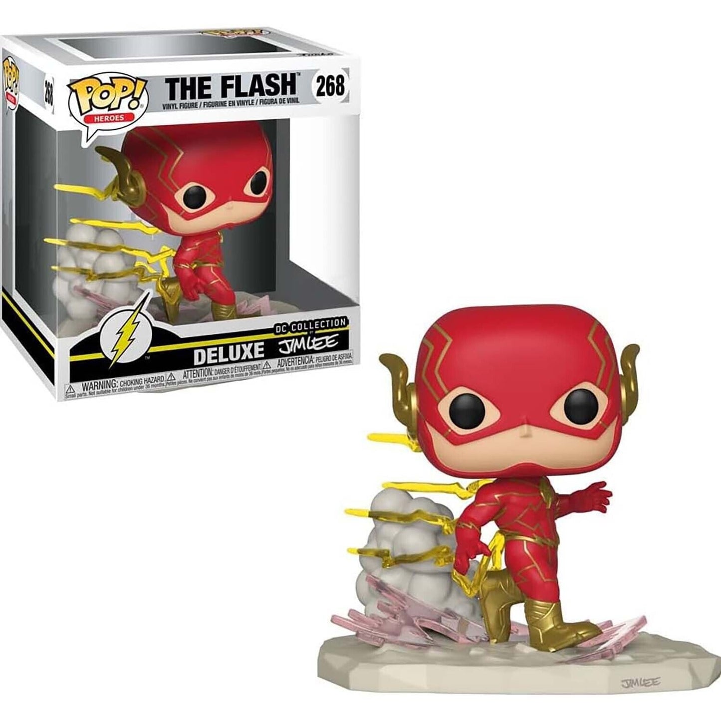 Funko Pop! Heroes #268 The Flash DC Collection Jim Lee Deluxe EB Exclusive