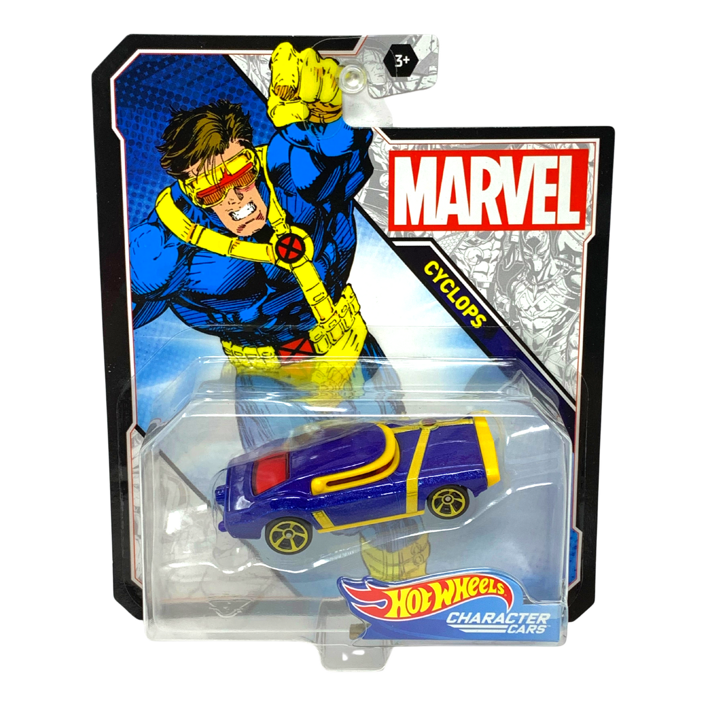 Hot Wheels Character Cars Marvel Cyclops 1:64 Diecast