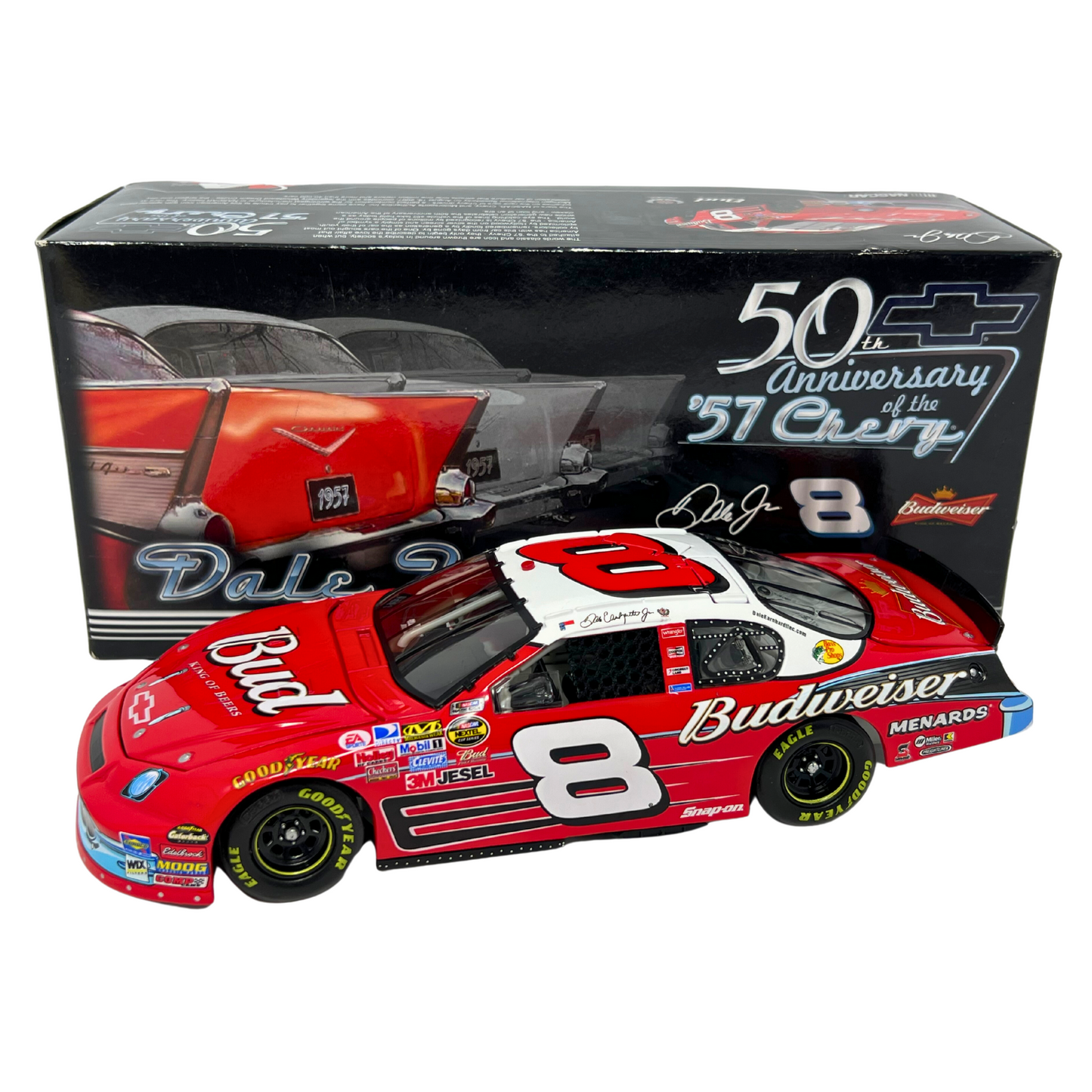 Action Nascar #8 Dale Earnhardt Jr. Bud '57 Chevy 50th Anniversary 1:24 Diecast