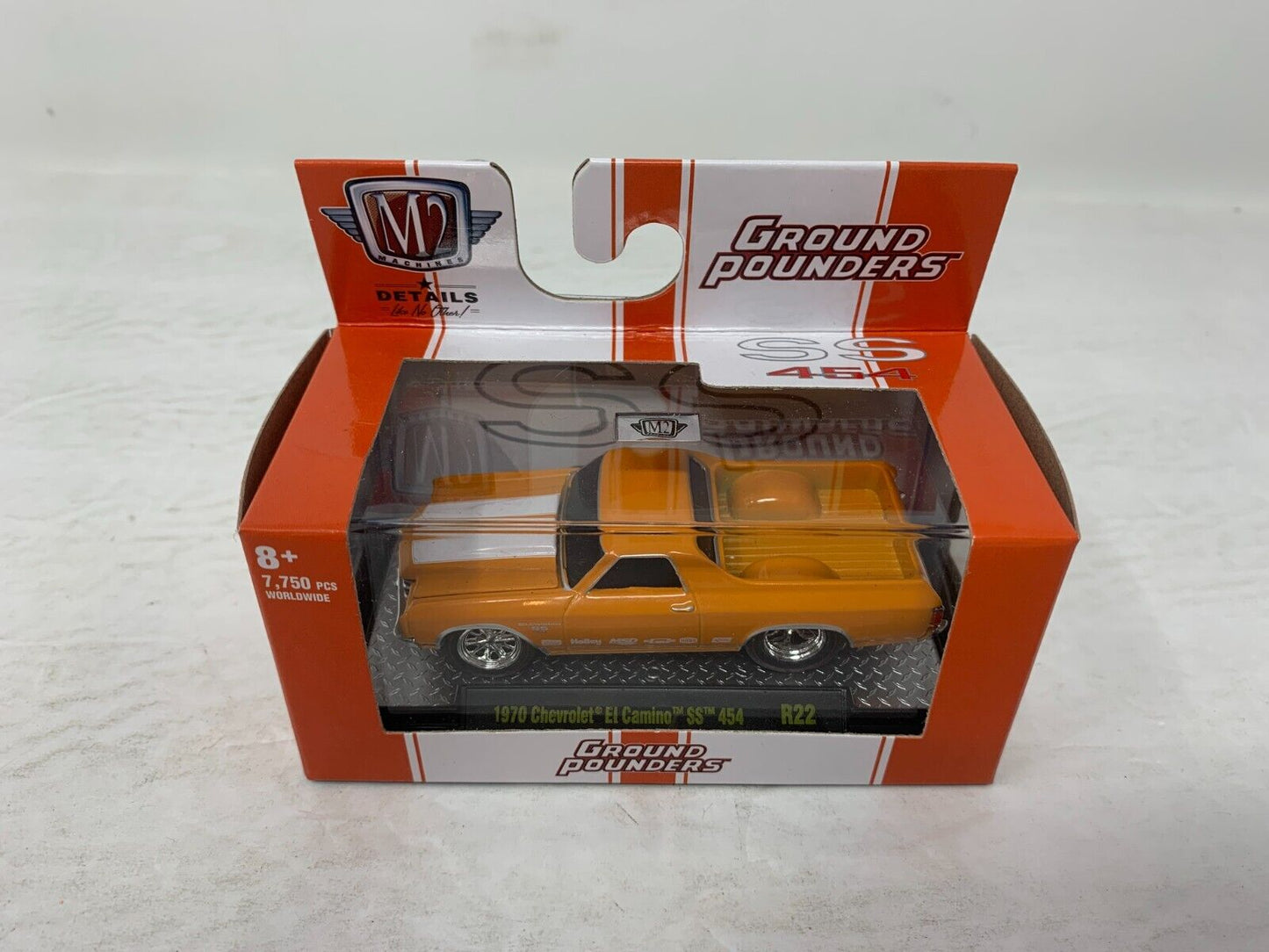 M2 Machines Ground Pounders 1970 Chevrolet El Camino SS 454 R22 1:64 Diecast