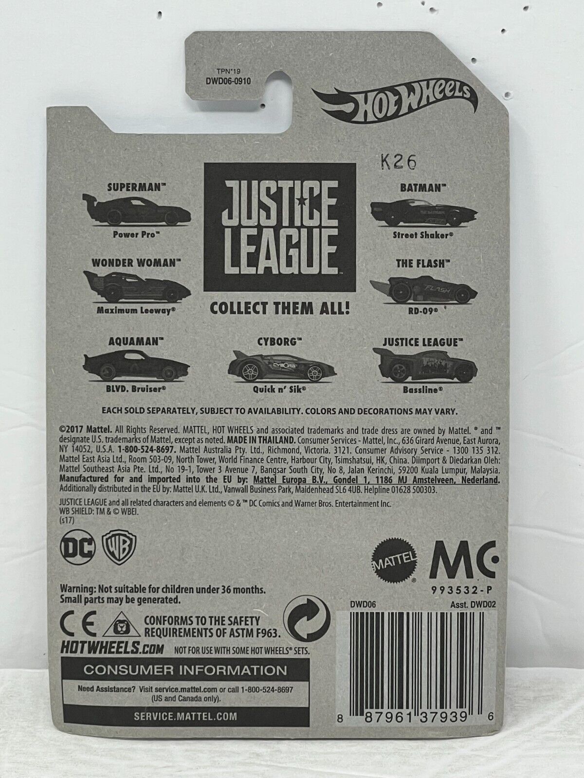 Hot Wheels DC Justice League Cyborg Quick n' Sik 1:64 Diecast